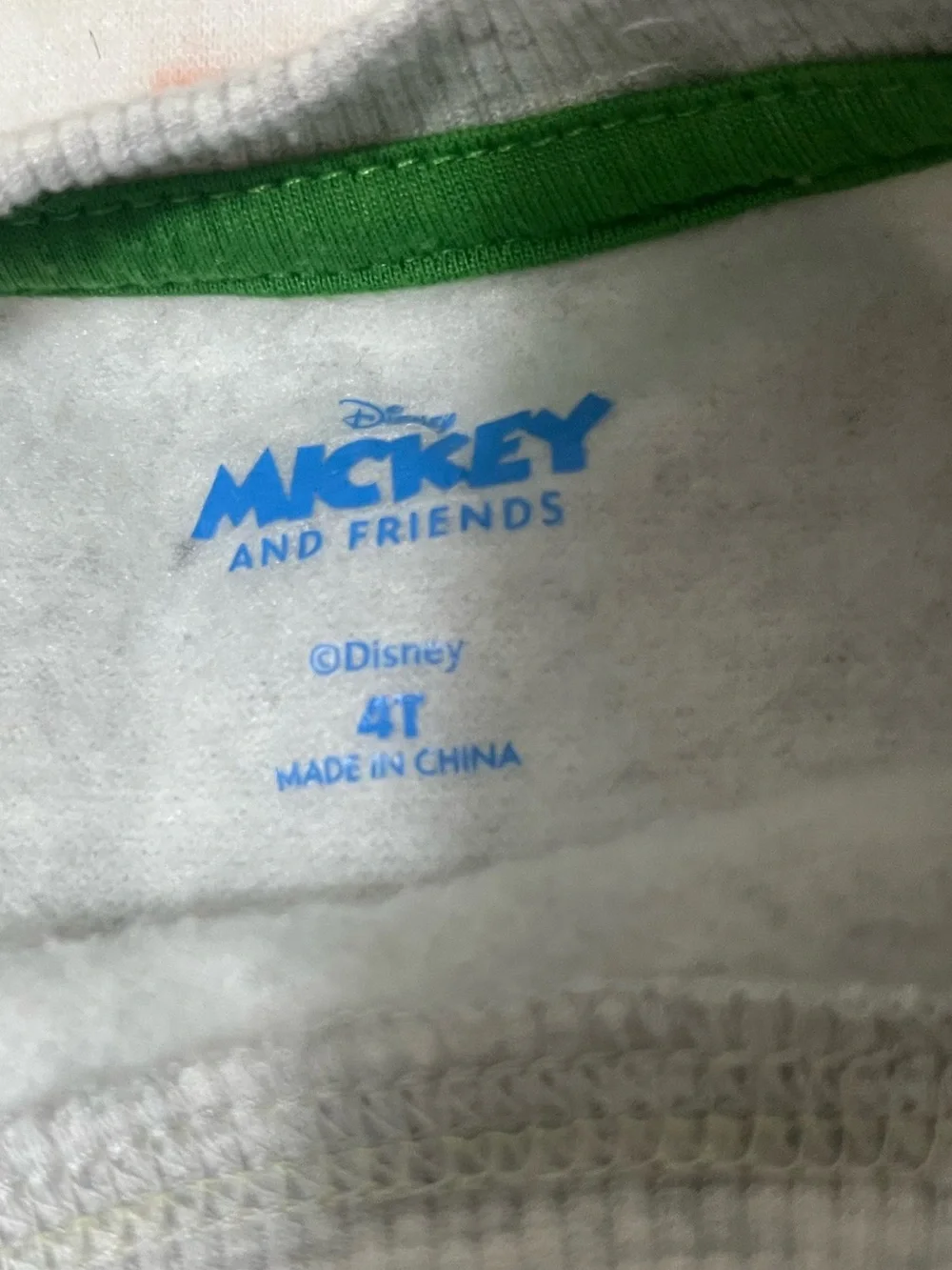Disney Kids' Grey Mickey & Friends Long-Sleeve Sweatshirt - 4T
